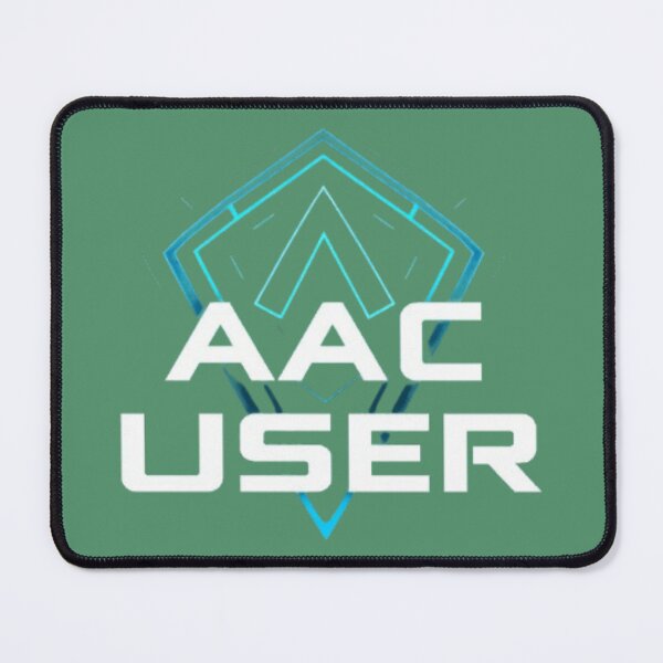 Item preview, AAC USER Futuristic Neon Logo | Cyber Tech Gaming Style Design designed and sold by MystiColo.