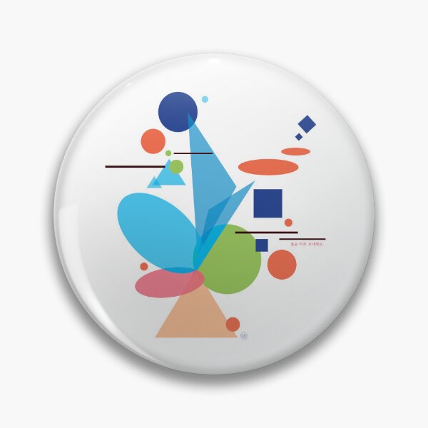 Item preview, Blooming colorful shapes blue designed and sold by DalPrint.