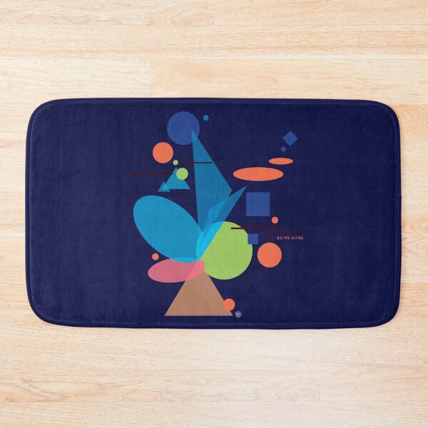 Item preview, Blooming colorful shapes blue designed and sold by DalPrint.
