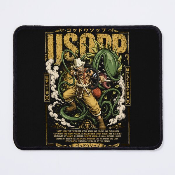 Item preview, Usopp Botanical Warrior Vintage Anime Art designed and sold by CozyMoodPrints.