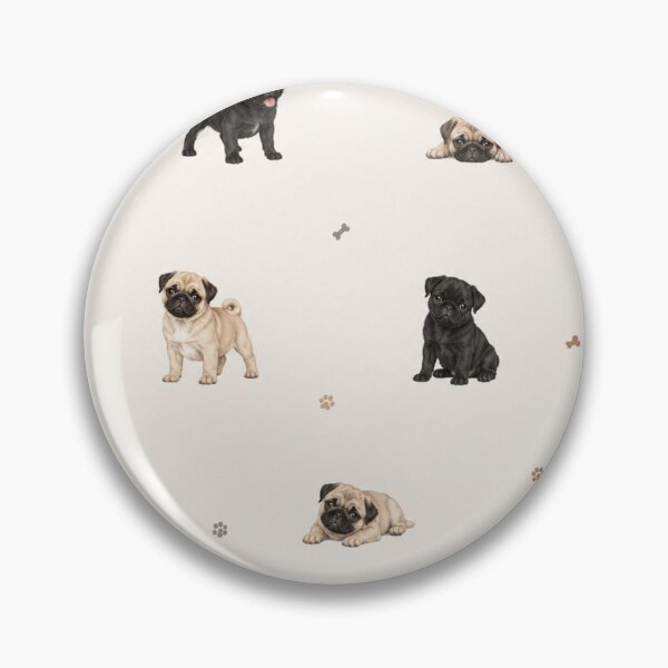 Item preview, Cute Pug Puppy Pattern | Adorable Pug Dog Lover Seamless Design designed and sold by Inkmatic Studio.
