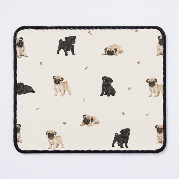 Item preview, Cute Pug Puppy Pattern | Adorable Pug Dog Lover Seamless Design designed and sold by Inkmatic Studio.