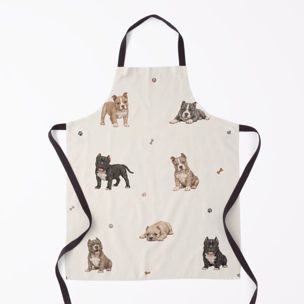 Item preview, Cute American Bully Puppy Pattern | Adorable Bully Dog Lover Seamless Design designed and sold by Inkmatic Studio.