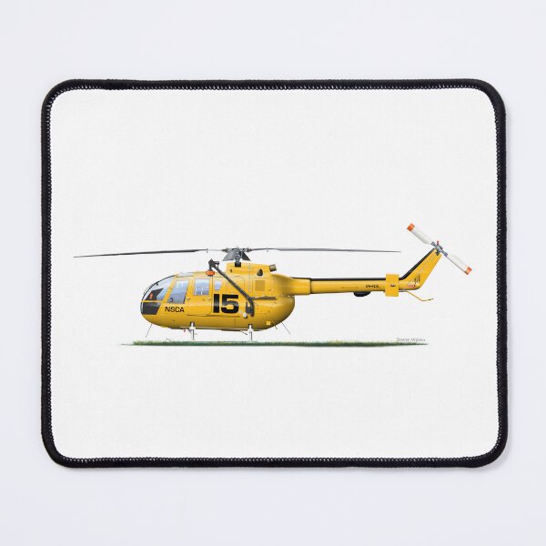 Item preview, MBB BO 105CBS VH-NSL NSCA 1985 designed and sold by Grubby Fingers Aircraft Illustration.