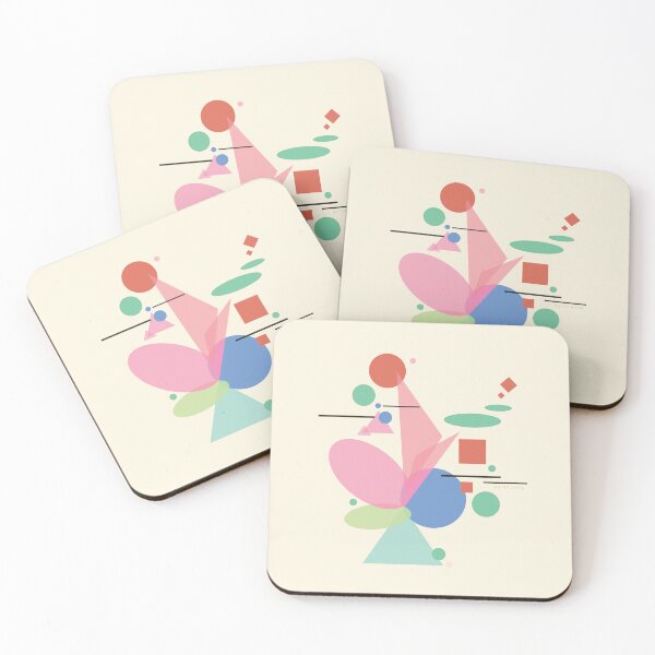 Item preview, Blooming colorful shapes pink designed and sold by DalPrint.