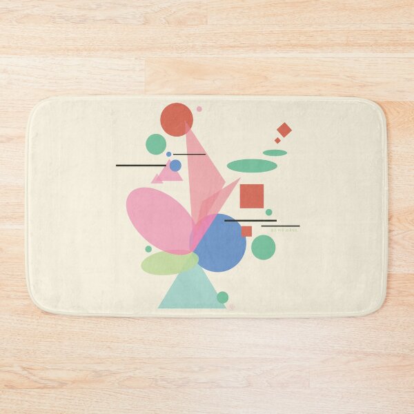 Item preview, Blooming colorful shapes pink designed and sold by DalPrint.