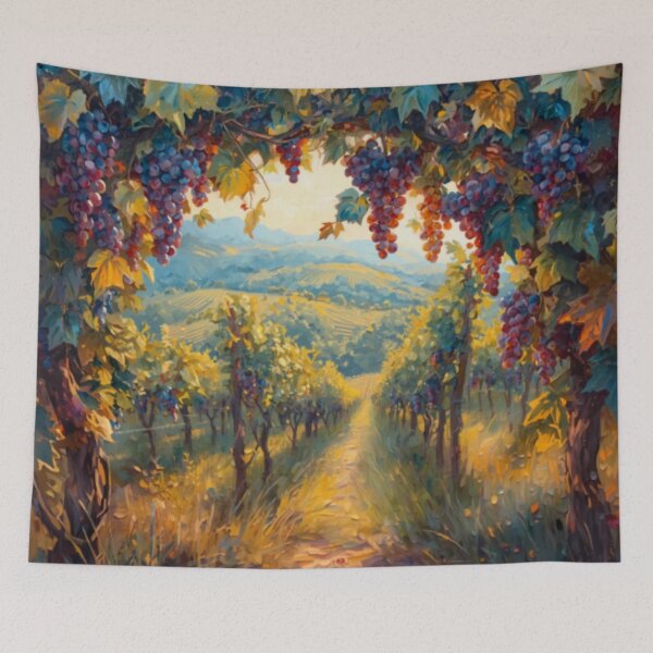 Item preview, Vineyard Grapes Italian Countryside designed and sold by SeaStarAlex.