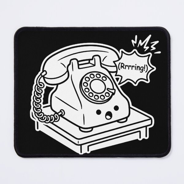 Item preview, Cute Retro Rotary Phone Ringing Cartoon Doodle designed and sold by M.Store.