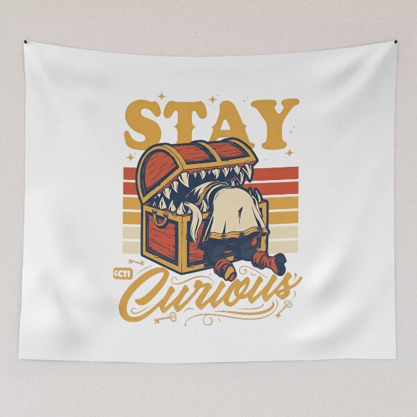Item preview, Stay Curious Vintage Chest Monster Humor designed and sold by snugglee.