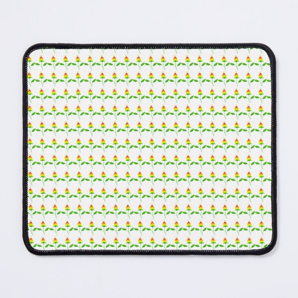 Item preview, Yellow Orange and Red Flower Buds Pattern designed and sold by ZorianArt.