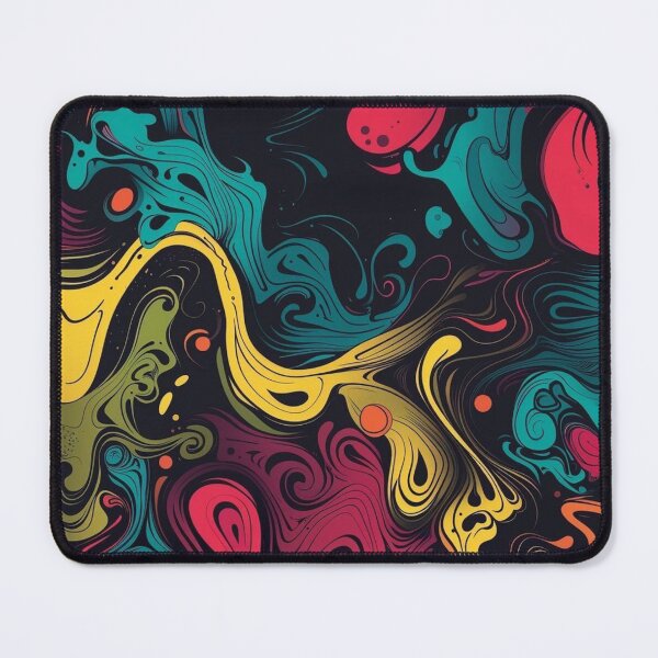 Item preview, Psychedelic Fluid Art Colorful Retro Marble Swirls Texture designed and sold by LYAN-STORE.