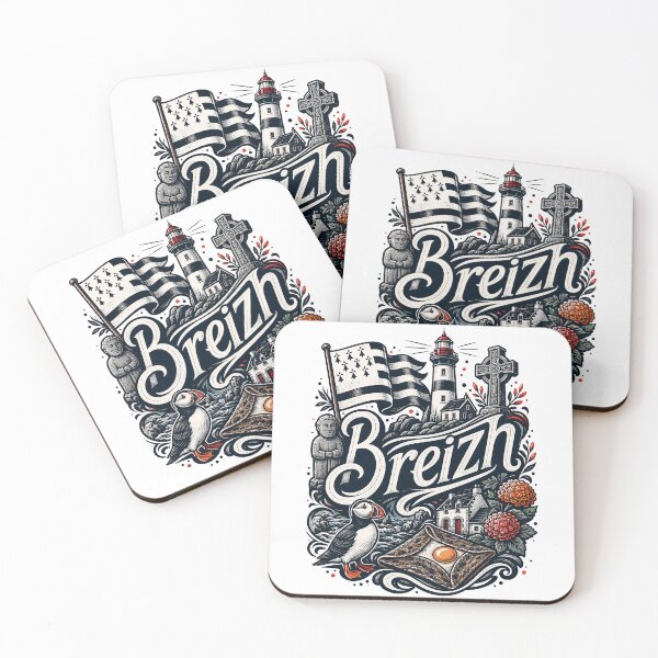 Item preview, Breizh spirit design with Gwen-ha-Du flag and breton symbols designed and sold by 1enchik.