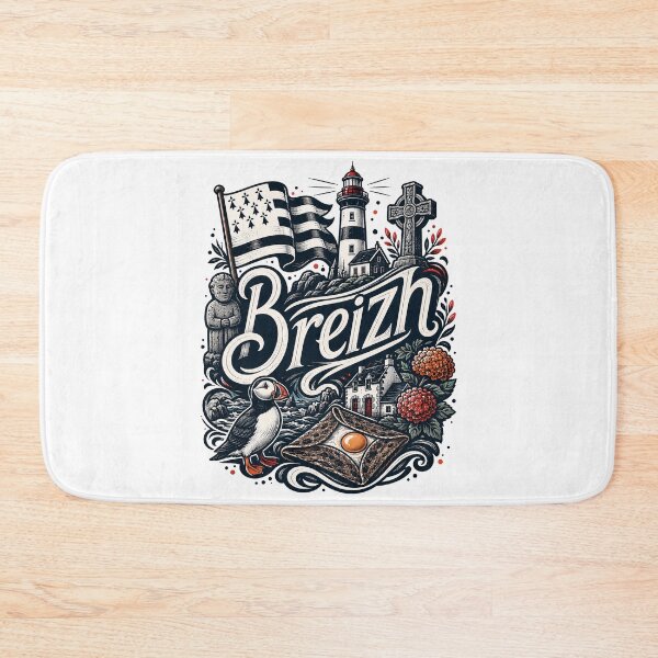Item preview, Breizh spirit design with Gwen-ha-Du flag and breton symbols designed and sold by 1enchik.