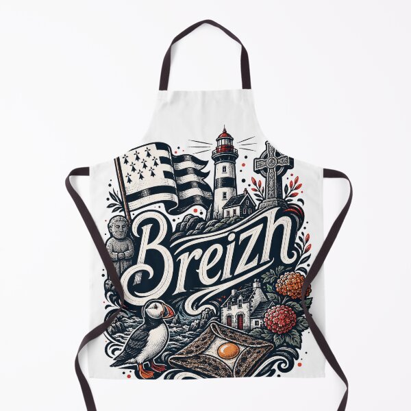 Item preview, Breizh spirit design with Gwen-ha-Du flag and breton symbols designed and sold by 1enchik.