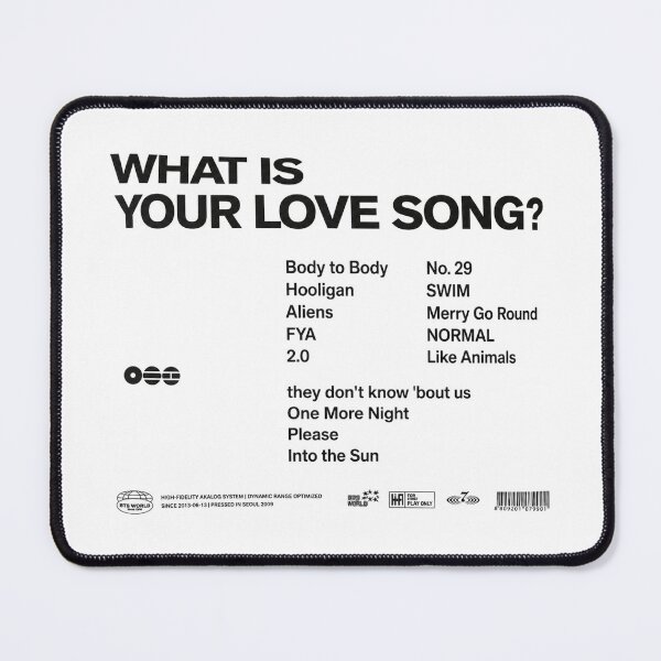Item preview, BTS Retro Tracklist What Is Your Love Song Concept designed and sold by moamaxshop.