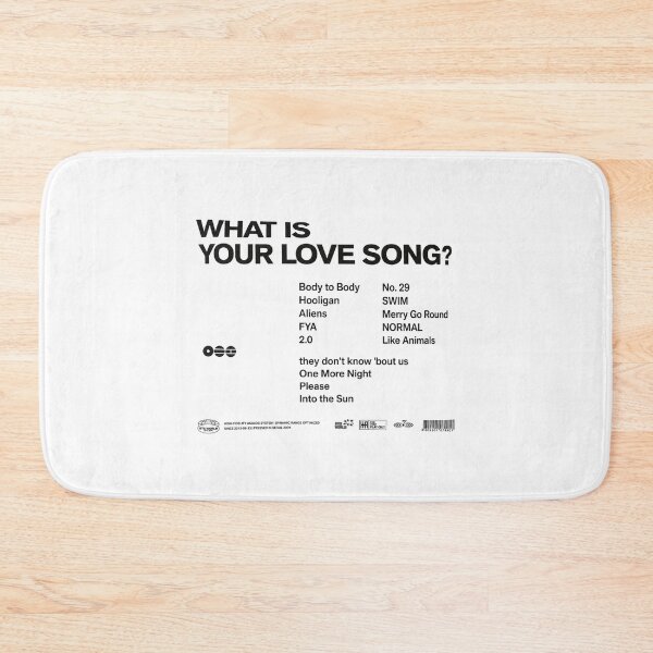 Item preview, BTS Retro Tracklist What Is Your Love Song Concept designed and sold by moamaxshop.