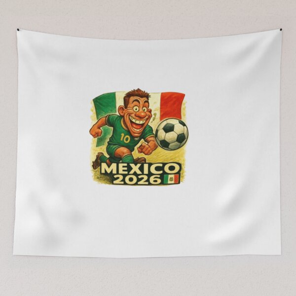 Item preview, Mexico 2026 Soccer Fan Cartoon designed and sold by syndia2209.