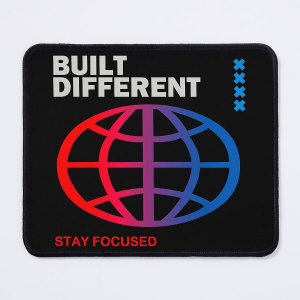 Item preview, Built Different Stay Focused Globe Design designed and sold by NNAANN.