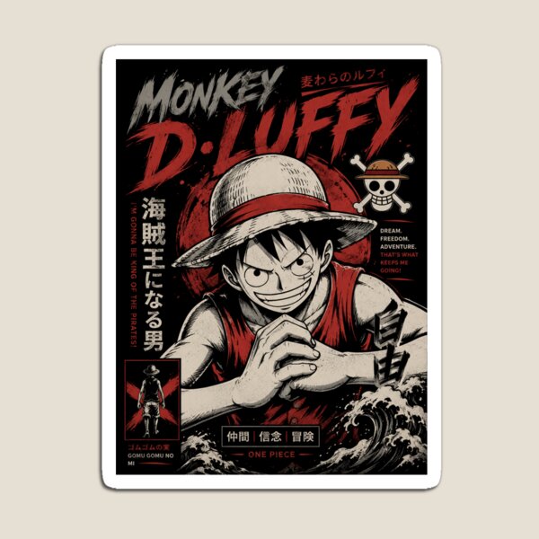 Item preview, Monkey D Luffy Pirate King Anime designed and sold by CozyMoodPrints.