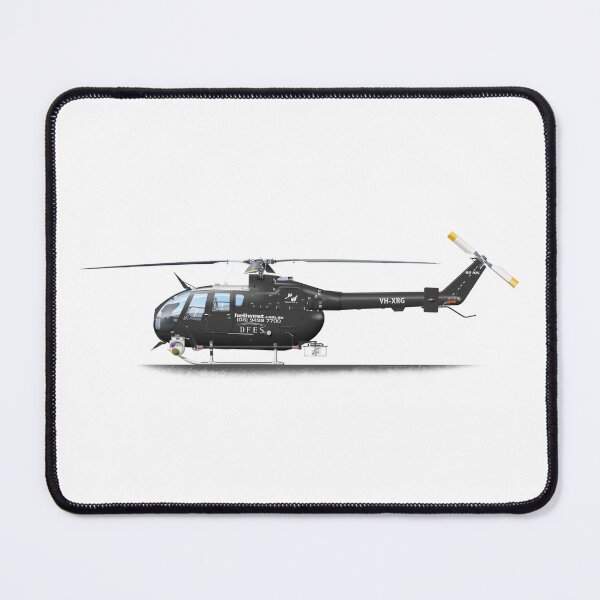 Item preview, MBB BO 105LS VH-XRG HELIWEST designed and sold by Grubby Fingers Aircraft Illustration.