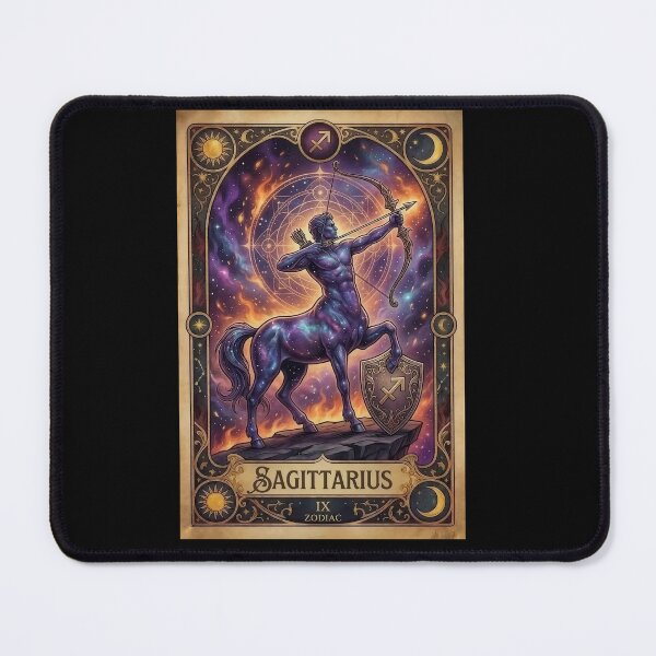 Item preview, Sagittarius Zodiac Tarot Card Vintage Fantasy Art designed and sold by DeerHouse.