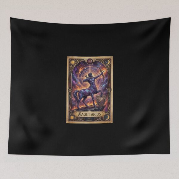 Item preview, Sagittarius Zodiac Tarot Card Vintage Fantasy Art designed and sold by DeerHouse.