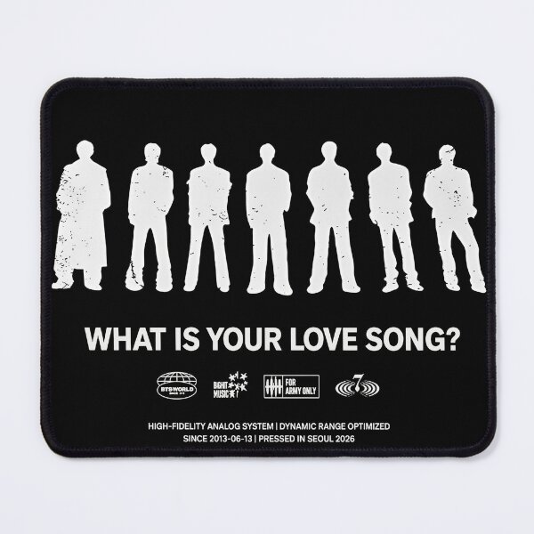 Item preview, BTS White Silhouette Contrast What Is Your Love Song designed and sold by moamaxshop.