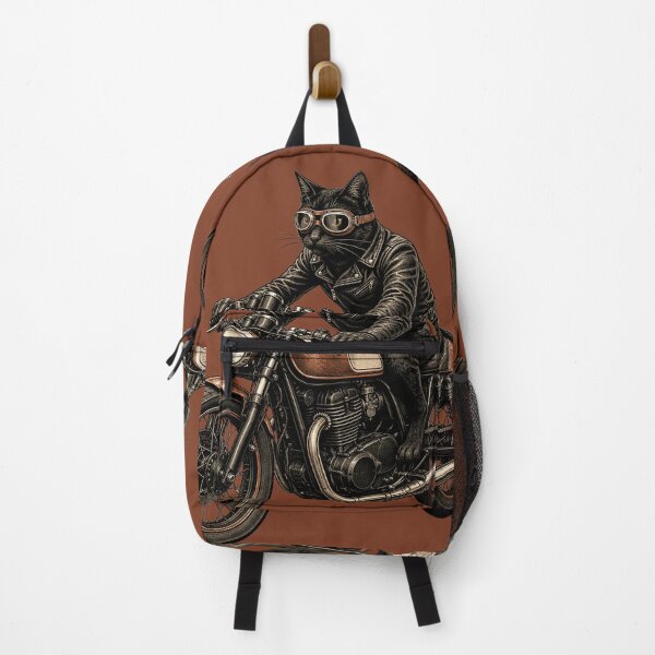 Item preview, Black Cat Cafe Racer Biker designed and sold by TVEX19.