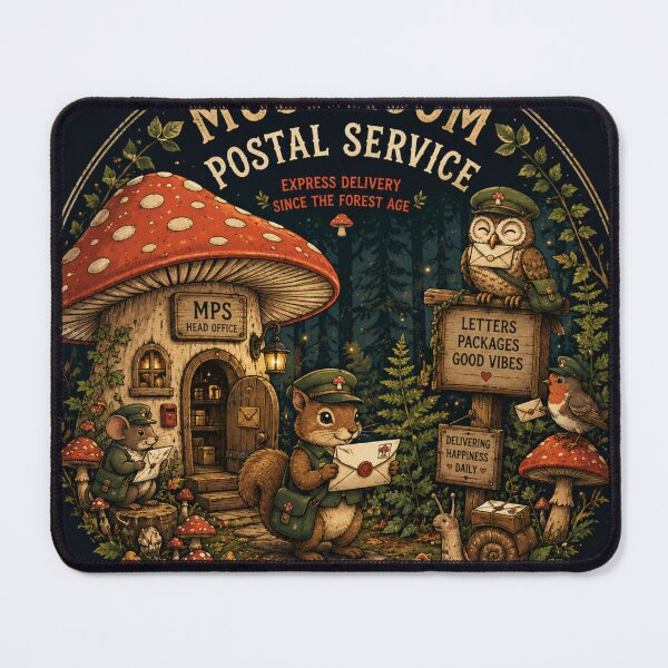 Item preview, Mushroom Postal Service | Express Delivery Since The Forest Age designed and sold by Tanu Biswas.