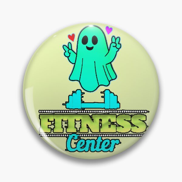Item preview, Kawaii Ghost Fitness Center Neon Green Gym designed and sold by AstronautMerch.