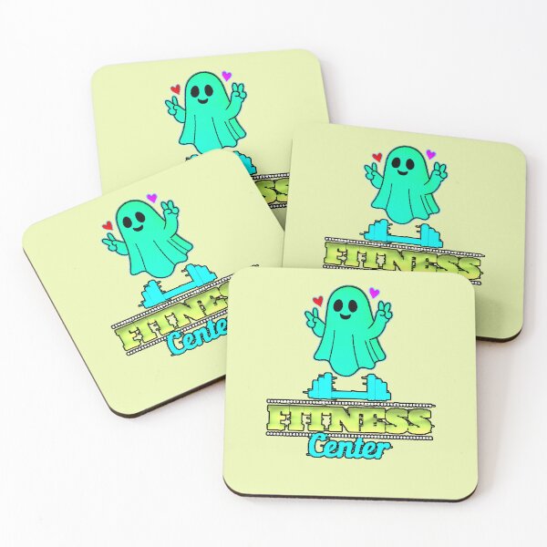 Item preview, Fitness Center Fantasma Kawaii Gym Verde Neón designed and sold by AstronautMerch.