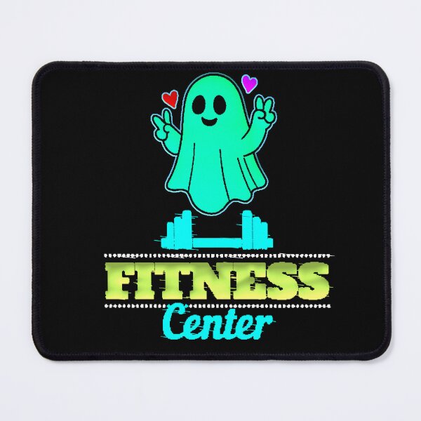 Item preview, Kawaii Ghost Fitness Center Neon Green Gym designed and sold by AstronautMerch.