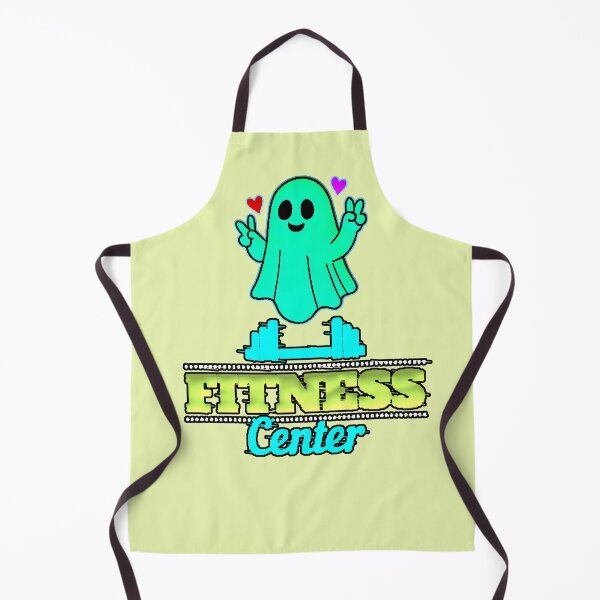 Item preview, Kawaii Ghost Fitness Center Neon Green Gym designed and sold by AstronautMerch.