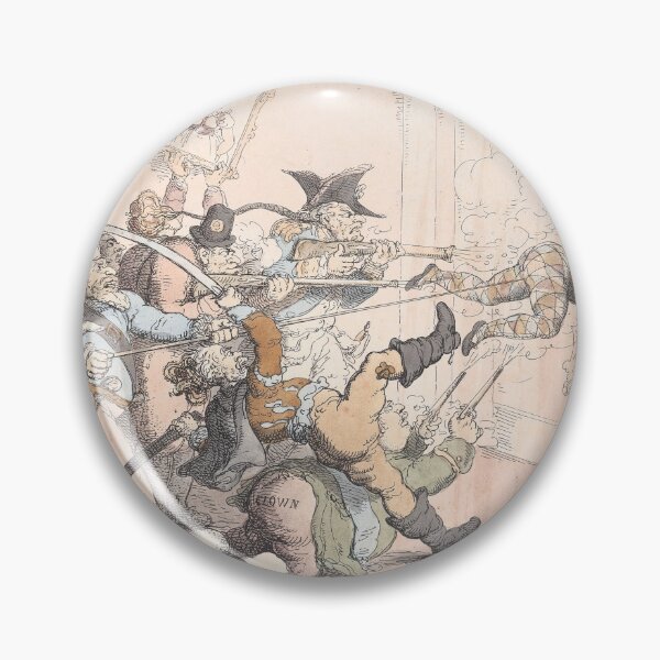Item preview, Rowlandson Theatrical Scene | Skull Art designed and sold by GammaRay.