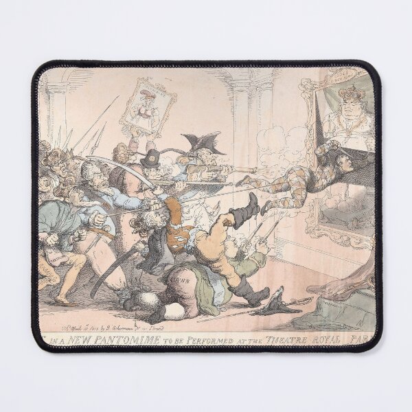 Item preview, Rowlandson Theatrical Scene | Skull Art designed and sold by GammaRay.