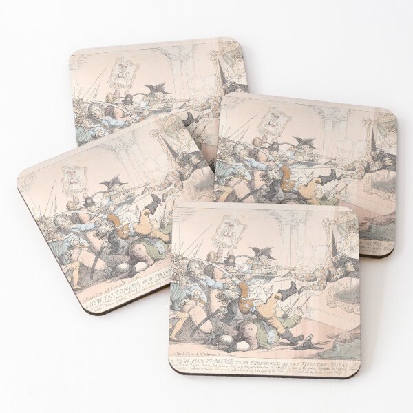 Item preview, Rowlandson Theatrical Scene | Skull Art designed and sold by GammaRay.