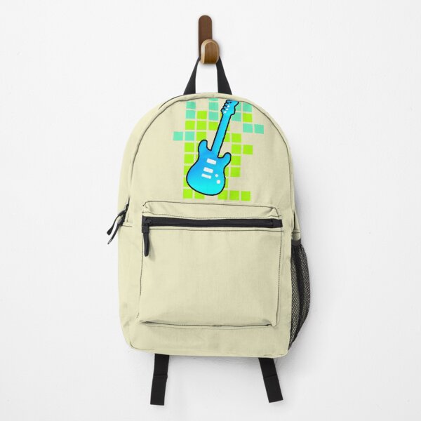 Item preview, Pixel Art Guitar 8-Bit Blue Green Neon Rock designed and sold by AstronautMerch.