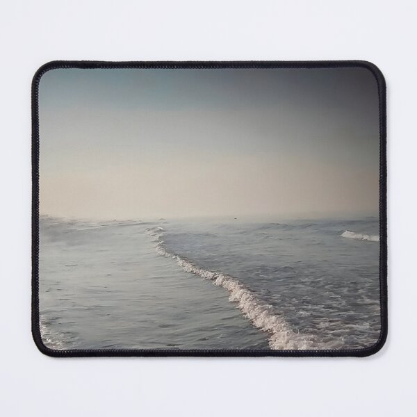 Item preview, Cinematic Noir Ocean Shoreline | Moody Dark Beach Photography | Minimalist Sea Waves Wall Art designed and sold by SergioMiklos.