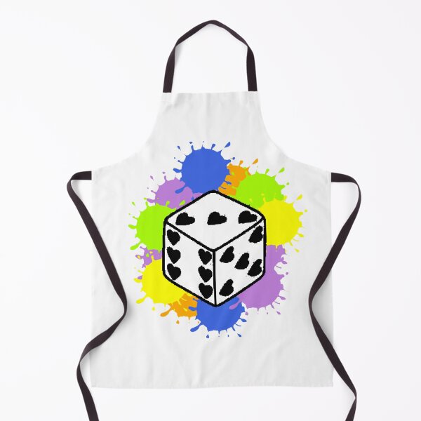 Item preview, Dice Hearts Splashes Neon Gamer Love designed and sold by AstronautMerch.