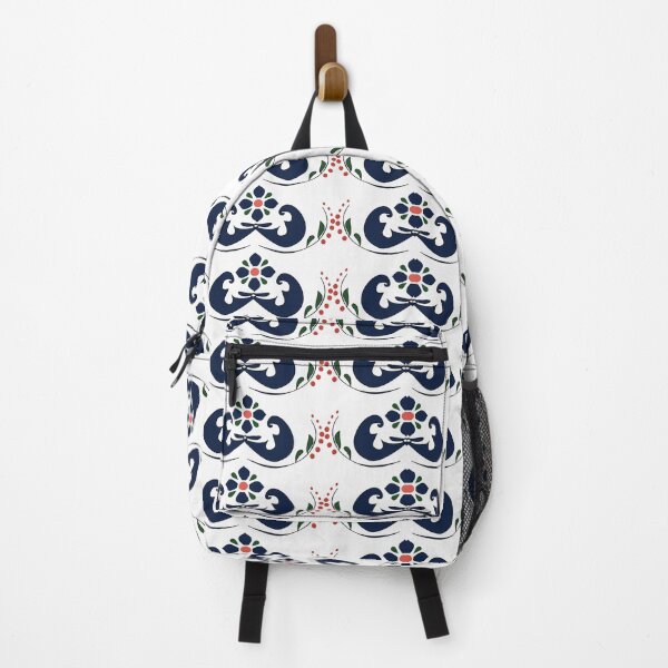 Item preview, Elegant Navy and Orange Symmetrical Pattern designed and sold by AjjimaJKM.