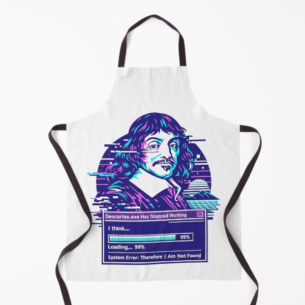 Item preview, Descartes Has Stopped Working – Vaporwave Glitch Philosophy Tee designed and sold by PHILOSOPHY-SWAG.