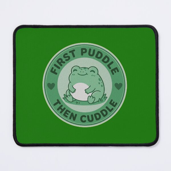 Item preview, First Puddle Then Cuddle Cute Kawaii Frog Lover Retro designed and sold by AdyKurniawan.