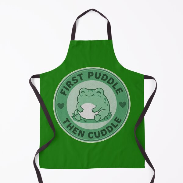 Item preview, First Puddle Then Cuddle Cute Kawaii Frog Lover Retro designed and sold by AdyKurniawan.
