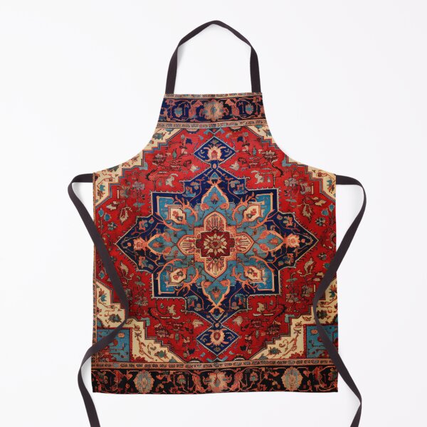 Item preview, Antique Persian Rug Light Blue Red Beige Pattern designed and sold by GrinGalore.