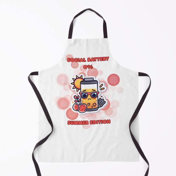 Item preview, Social Battery 0% Summer Edition Funny Introvert Meme designed and sold by iamKRUK.