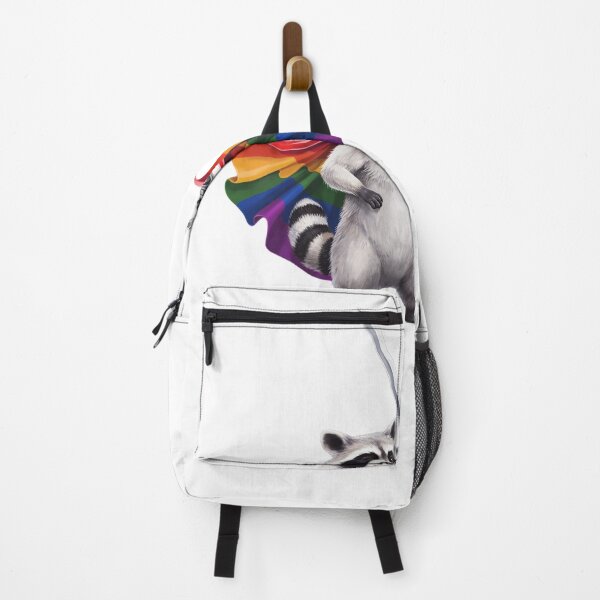 Item preview, We Pride At Dawn Raccoon Rainbow Sword LGBTQ designed and sold by SuperAndSocial.