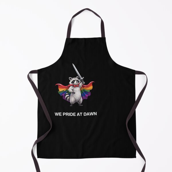 Item preview, We Pride At Dawn Raccoon Rainbow Sword LGBTQ designed and sold by SuperAndSocial.