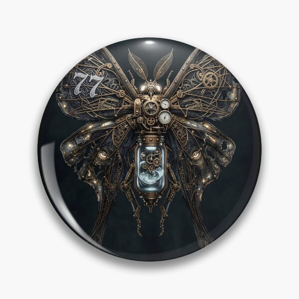 Item preview, Steam-Powered Moth 77 designed and sold by Studio77-Gothic.