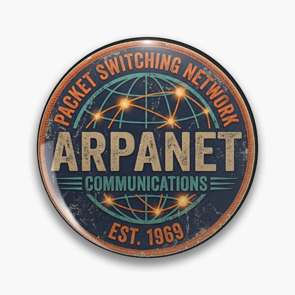 Item preview, Vintage ARPANET Packet Switching Network Est 1969 Retro Tech Patch designed and sold by AdyKurniawan.