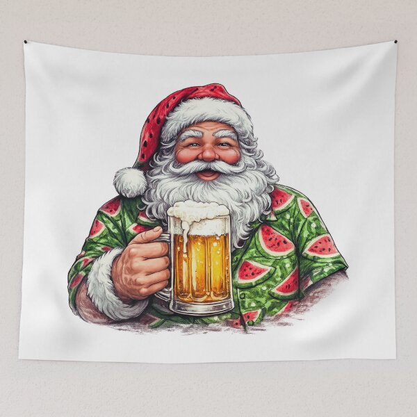 Item preview, Christmas In July Retro Summer Santa Design | Holiday Lovers Gift Shirt designed and sold by Teetreasure2.